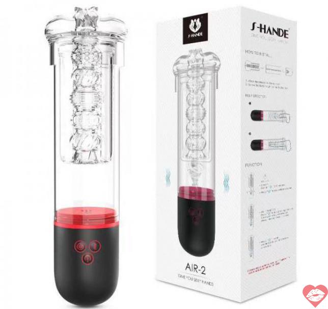 Đại lý S-hande Air 2 máy tập to dài dương vật kết hợp thủ dâm tự động 2 trong 1 cao cấp 