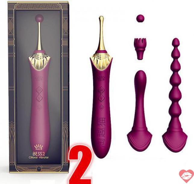 Cửa hàng bán Zalo Queen Bess 2 với 4 đầu phụ thay thế kích thích nhiều vị trí loại tốt 