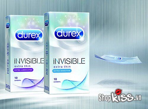 Bao cao su Durex Invisible Extra Thin Extra Lubricated