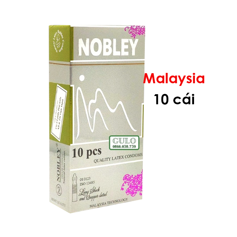 Bao cao su Nobley 10 pcs giá rẻ chính hãng Malaysia shop bcs uy tín