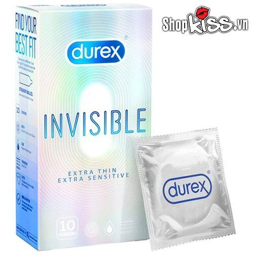 Bao cao su siêu mỏng Durex Invisible Extra Thin Extra Sensitive