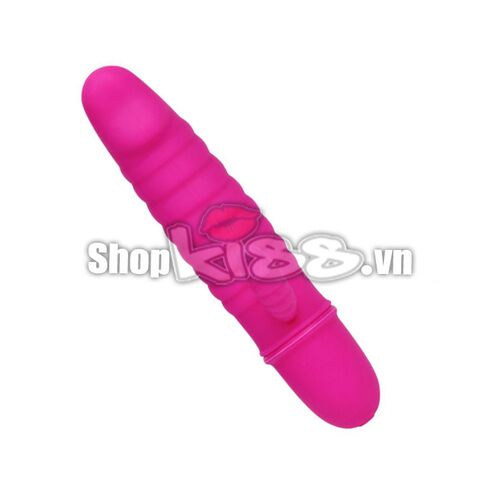 Dương vật giả mini silicone gân mềm siêu rung Prettylove ARND