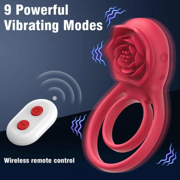 Vòng rung đeo dương vật 9 chế độ có điều khiển từ xa qua Remote