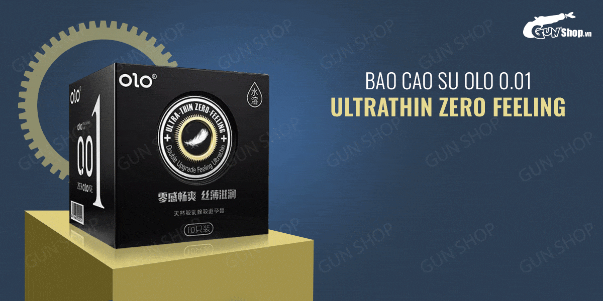 Bao cao su OLO 0.01 siêu mỏng gai hương vani an toàn thoải mái