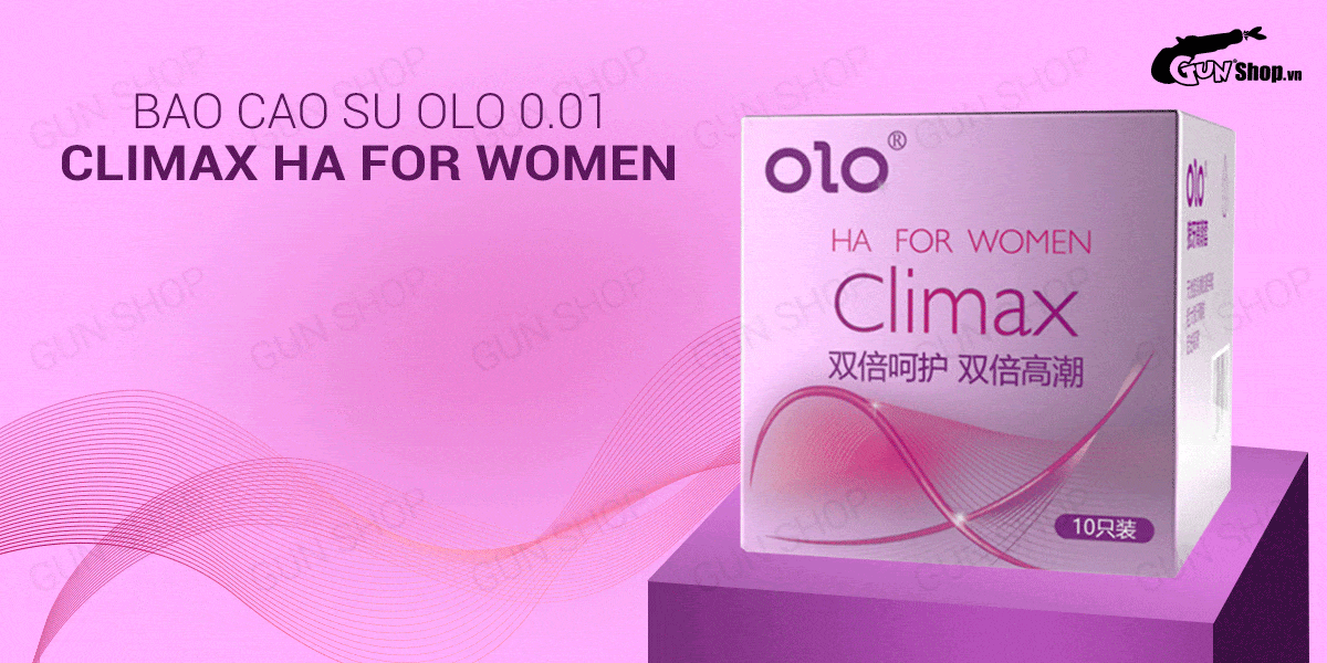 Bao Cao Su OLO 0.01 Climax Cho Nữ Siêu Mỏng Gai Kích Thích Dưỡng Ẩm