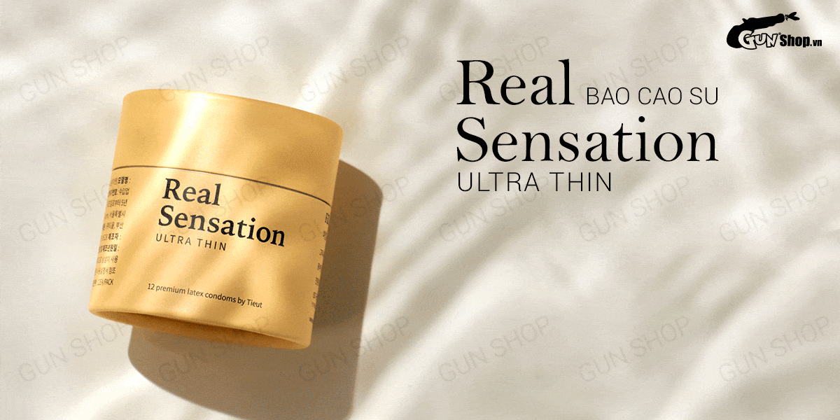 Real Sensation Ultra Thin siêu mỏng hộp 12 cái bảo vệ an toàn