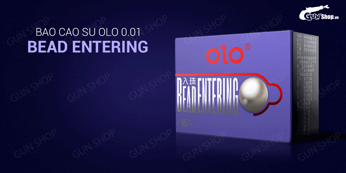 Bao cao su OLO 0.01 siêu mỏng bi kích thích tăng chiều dài 3cm hộp 10