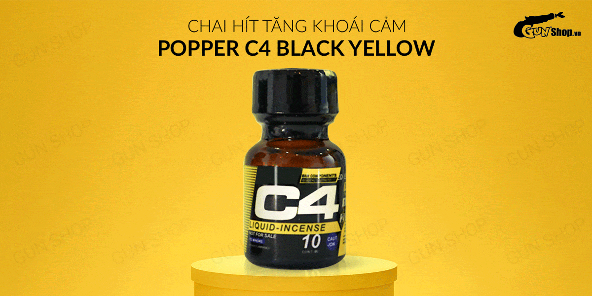 Popper C4 Yellow 10ml Mỹ USA chính hãng tăng hưng phấn Popper C4 Yellow 10ml Mỹ USA chính hãng tăng hưng phấn