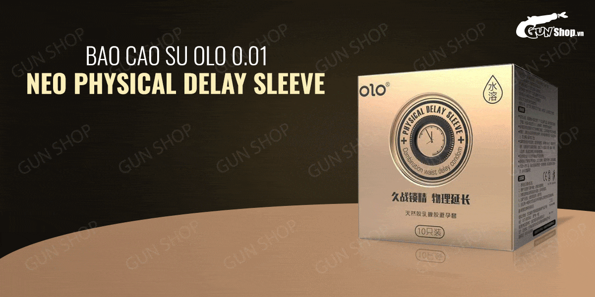 Bao cao su OLO 0.01 siêu mỏng gân gai tăng khoái cảm kéo dài