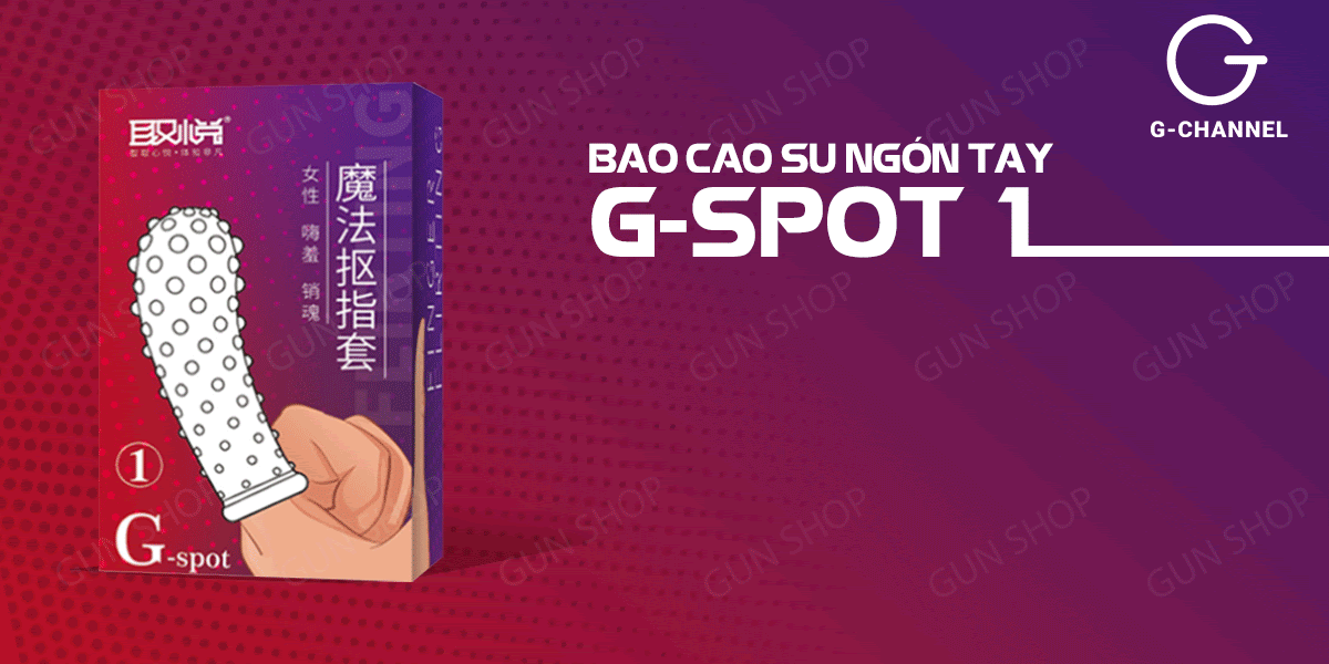 Bao cao su ngón tay G-spot gai nổi siêu kích thích Hộp 1 cái Bao cao su ngón tay G-spot gai nổi siêu kích thích Hộp 1 cái