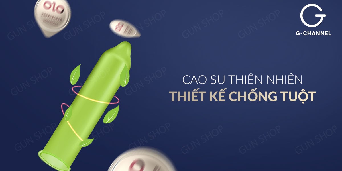Bao cao su OLO 0.01 Xanh siêu mỏng mát lạnh kéo dài thời gian hộp 10 cái