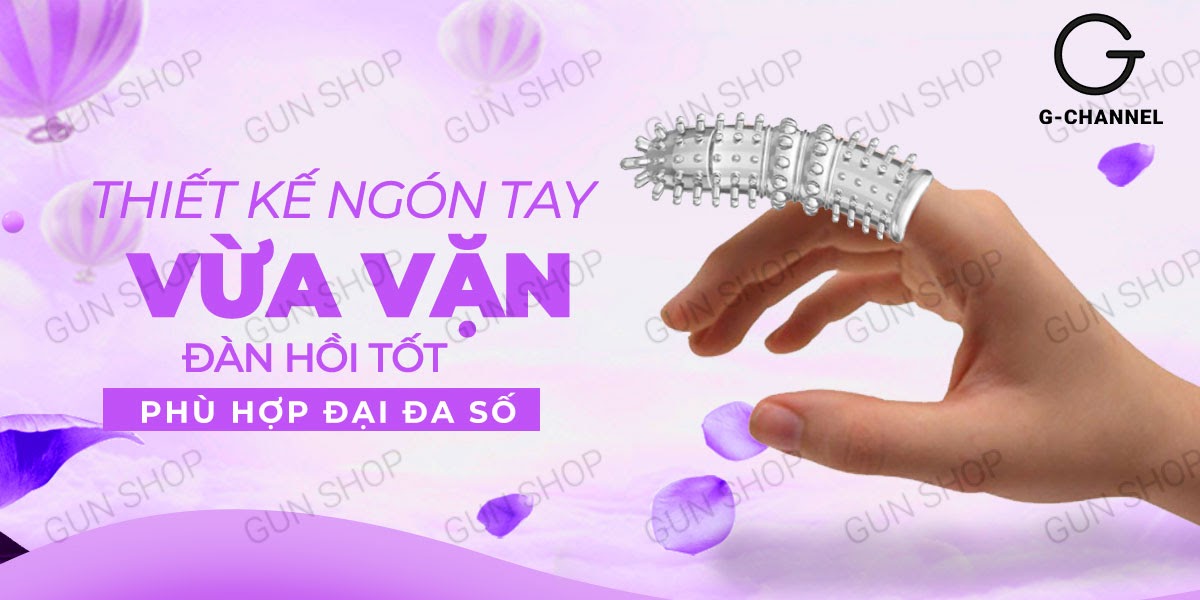 Bao Cao Su Ngón Tay Aichao A-Spot 4 Gai Nổi Lớn Kích Thích Mua Ngay
