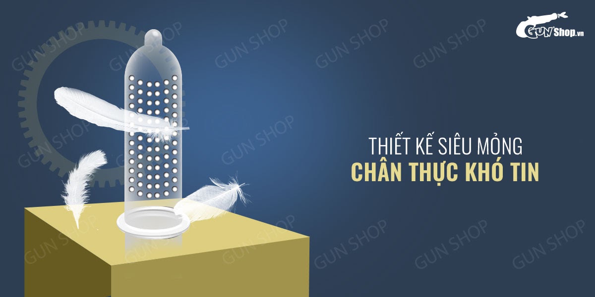 Bao cao su OLO 0.01 siêu mỏng gai hương vani an toàn thoải mái