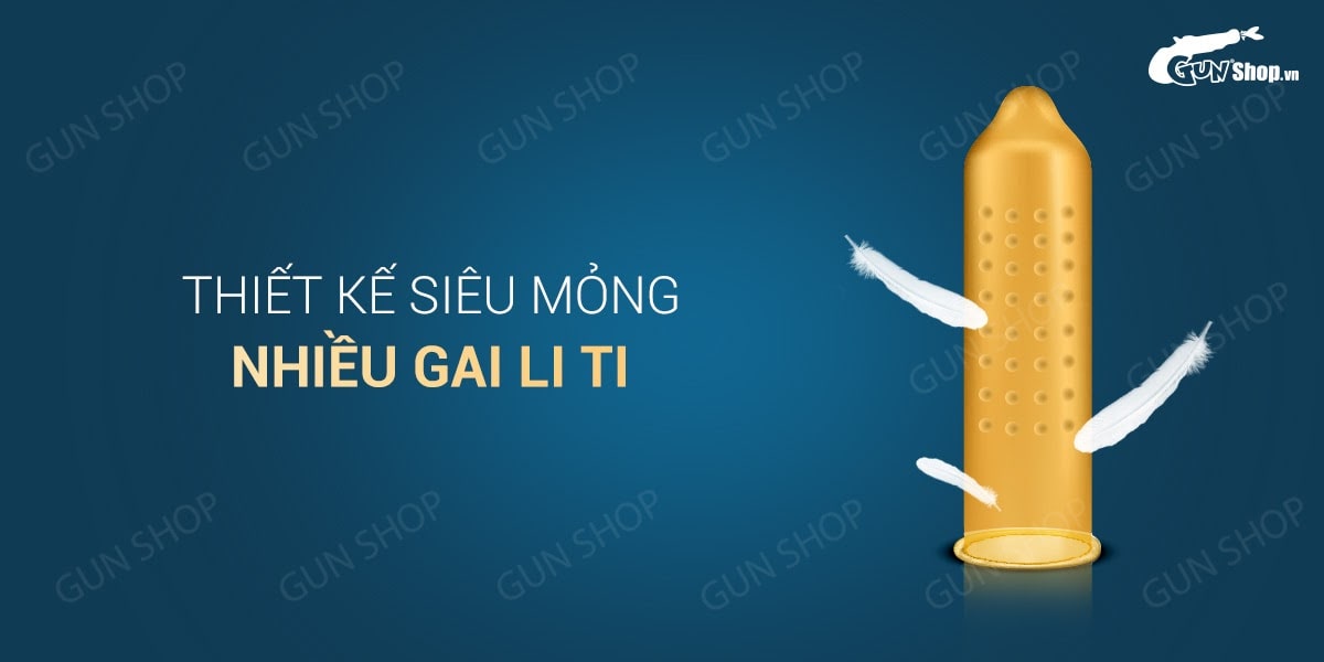 Bao cao su OLO 0.01 Đồng Hồ Vàng kéo dài đỉnh cao hộp 10