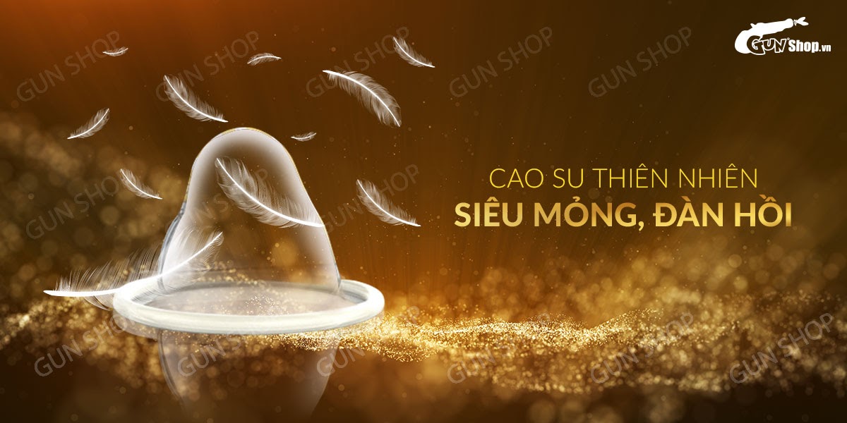 Bao cao su OLO 0.01 Zero Vàng siêu mỏng gân hạt hộp 10 cái Bao cao su OLO 0.01 Zero Vàng siêu mỏng gân hạt hộp 10 cái