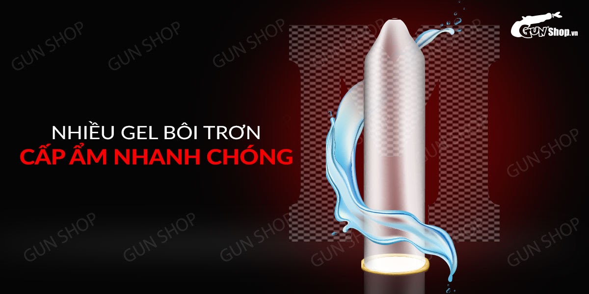 Bao cao su Muaisi 0.01mm đen siêu mỏng hộp 10 chiếc an toàn