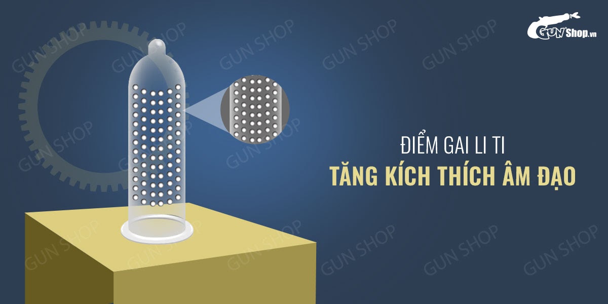 Bao cao su OLO 0.01 siêu mỏng gai hương vani an toàn thoải mái