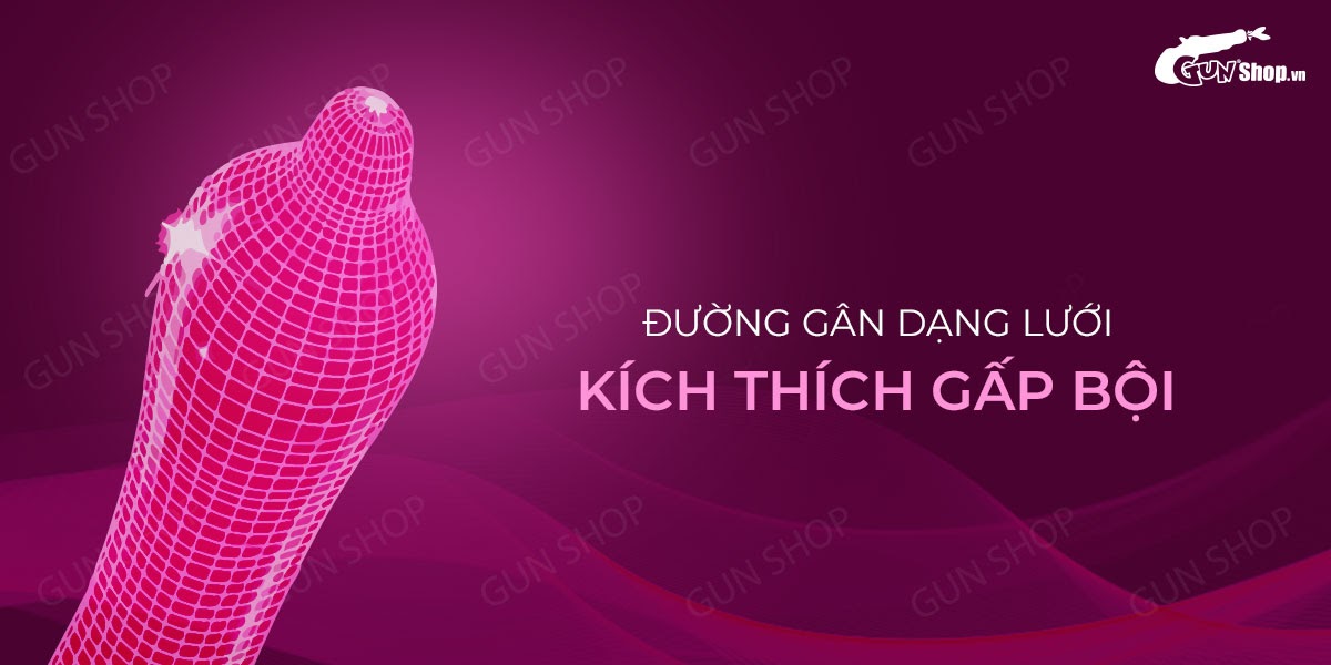 Bao cao su Muaisi Hồng gel siêu mỏng mềm mại hộp 10