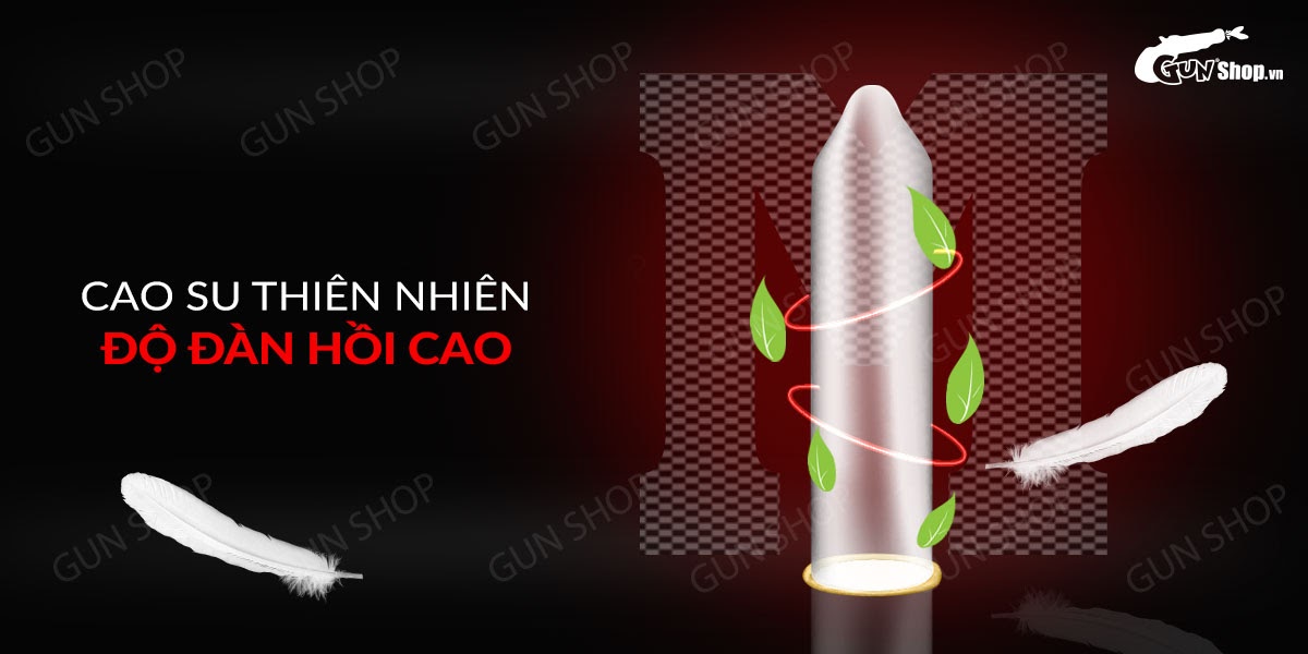 Bao cao su Muaisi 0.01mm đen siêu mỏng hộp 10 chiếc an toàn