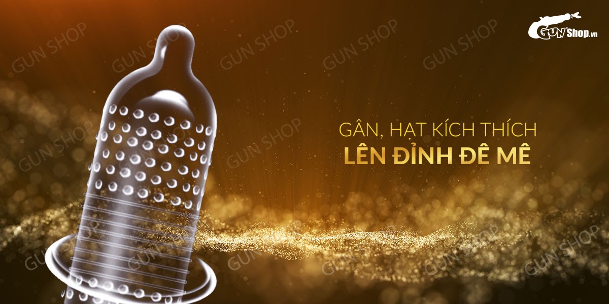 Bao cao su OLO 0.01 Zero Vàng siêu mỏng gân hạt hộp 10 cái Bao cao su OLO 0.01 Zero Vàng siêu mỏng gân hạt hộp 10 cái