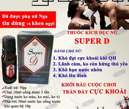 Thuốc Kích Dục Super D Nga Kích Thích Nữ Mạnh Chính Hãng