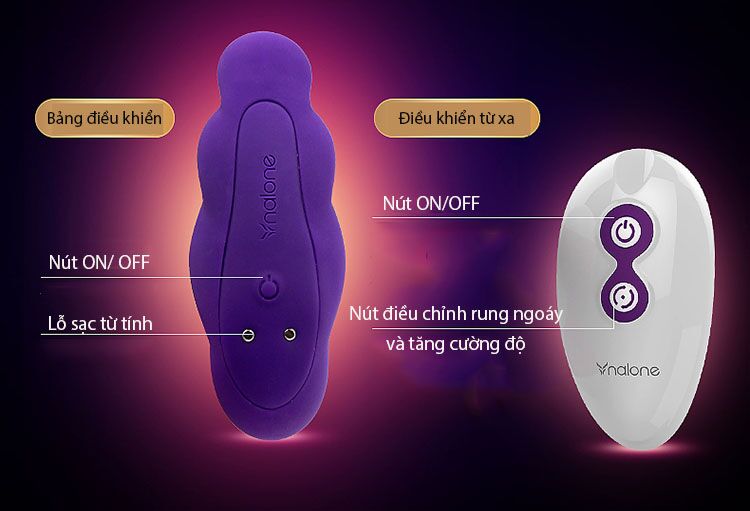 Cây Xoắn Bi Rung Ngoáy Điểm G Nalone Pearl Điều Khiển Xa