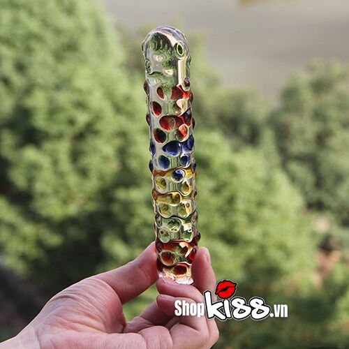 Dương vật thủy tinh pha lê 4 màu sang trọng quà tặng độc đáo
