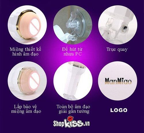 Âm đạo giả Manmiao X3 gắn tường cảm giác thật mua ngay