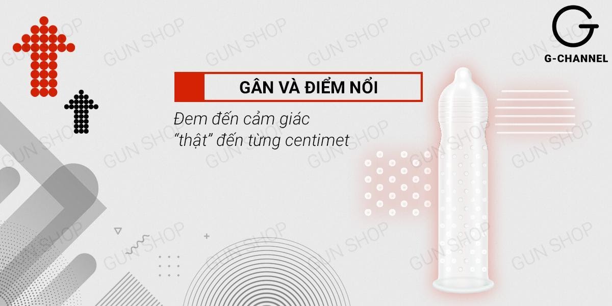 Bao cao su Azodra 4 in 1 kéo dài thời gian gân nổi hộp 12 cái