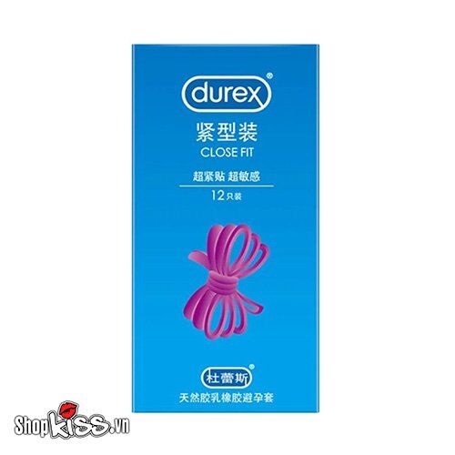 Bao cao su Durex Close Fit nhỏ ôm sát chống tuột tăng khoái cảm