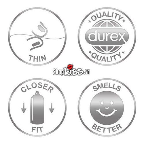 Bao Cao Su Durex Siêu Mỏng Tăng Cảm Giác Chính Hãng Giá Tốt