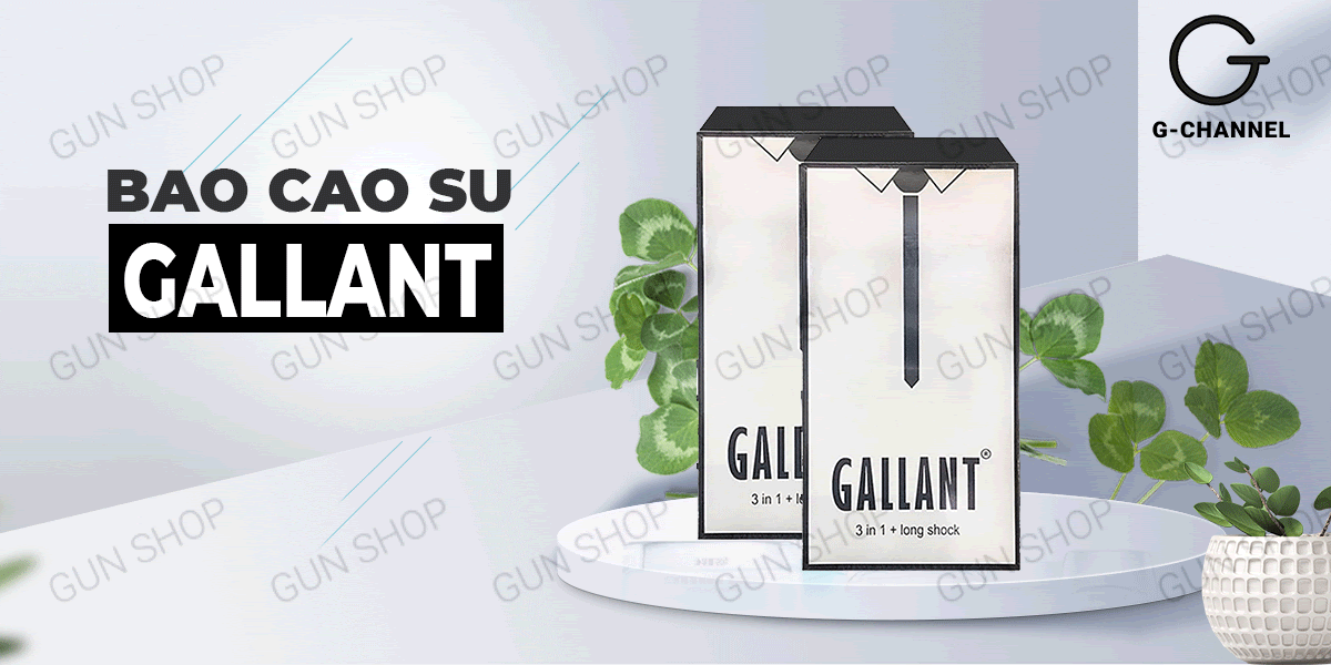 Bao cao su Gallant 3 tác dụng kéo dài cực khoái an toàn hộp 10
