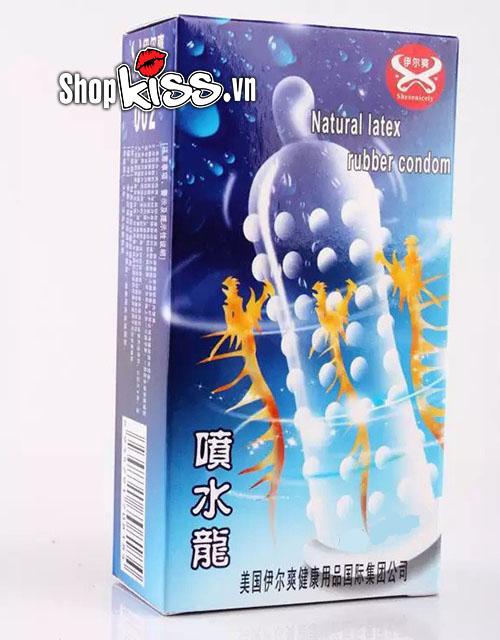 Bao cao su Super Gold gân gai siêu mượt Hộp 2 chiếc chất lượng cao