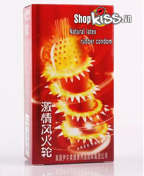 Bao cao su Super Gold gân gai siêu mượt Hộp 2 chiếc chất lượng cao