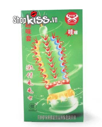 Bao cao su Super Gold gân gai siêu mượt Hộp 2 chiếc chất lượng cao