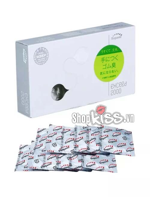 Bao cao su siêu mỏng Sagami Exceed 2000 hộp 12 cái chất lượng cao