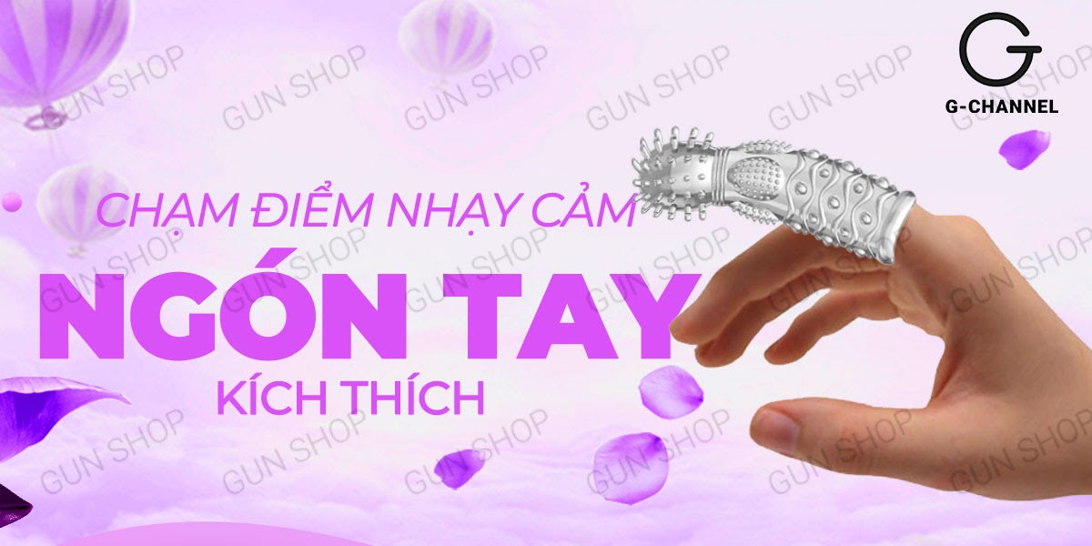Bao Cao Su Ngón Tay Aichao A-Spot 5 Gai Nổi Lớn Kích Thích