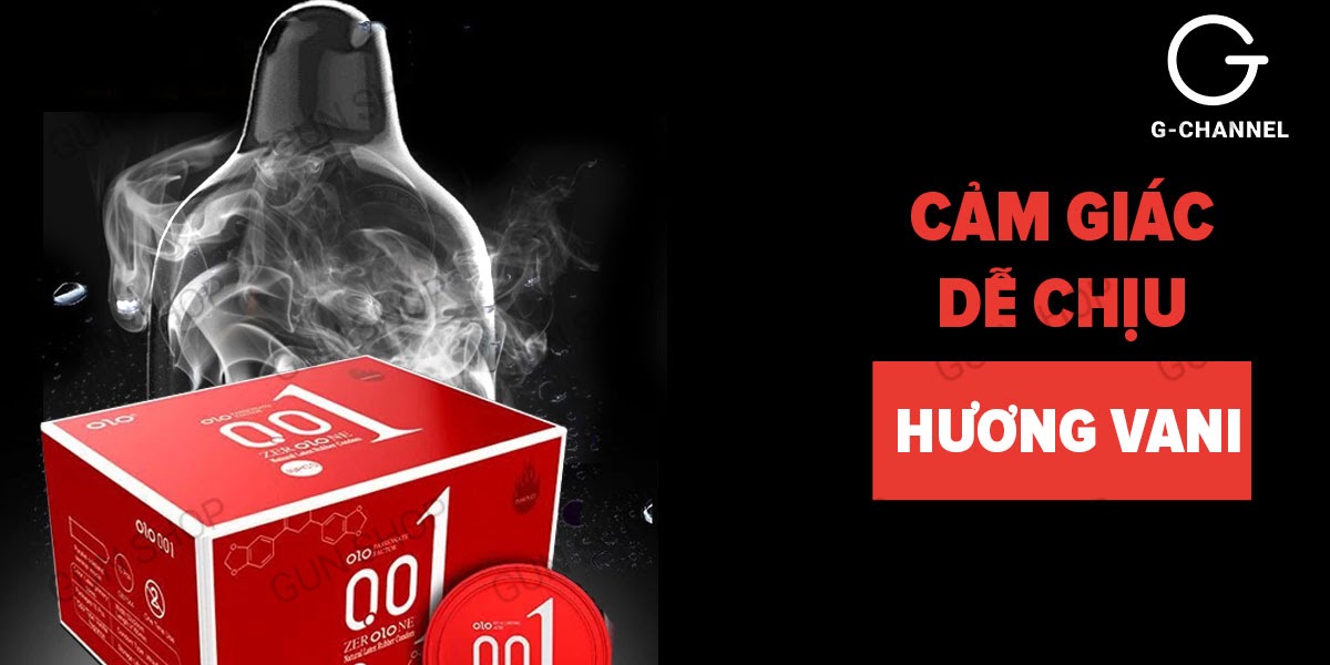 Bao cao su OLO Đỏ siêu mỏng nóng ấm tăng khoái cảm hộp 10 cái