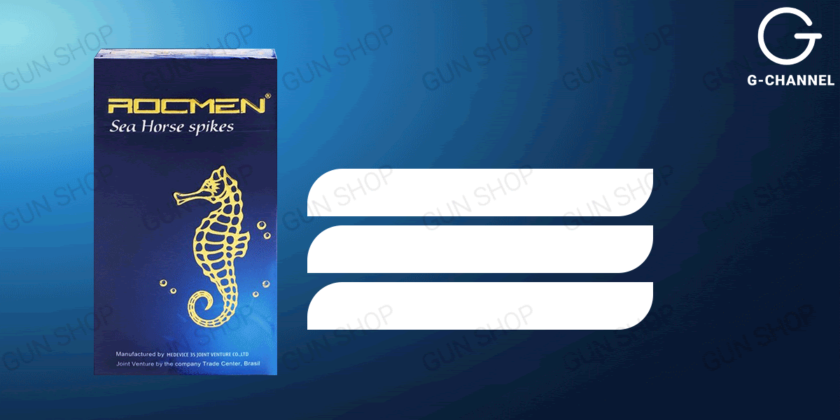 Bao cao su Rocmen Sea Horse gai lớn kéo dài thời gian 10 cái
