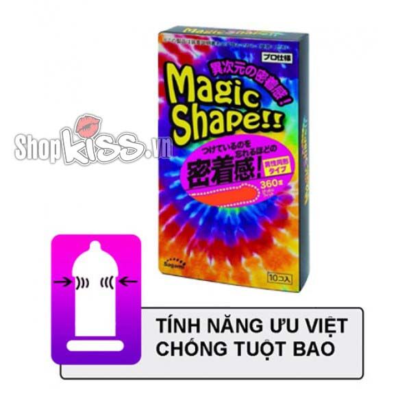 Bao cao su Sagami 3D siêu mỏng gân gai cảm giác thật