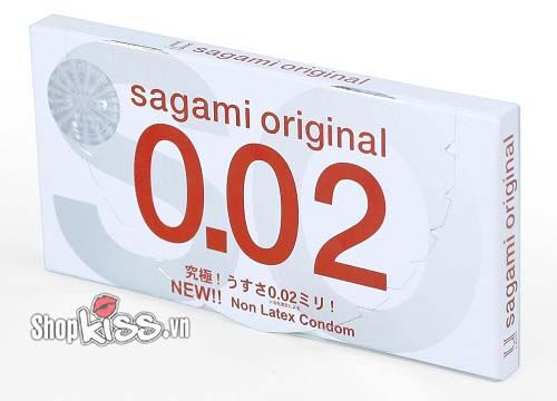 Bao cao su Sagami 0.02 siêu mỏng an toàn tuyệt đối thoải mái