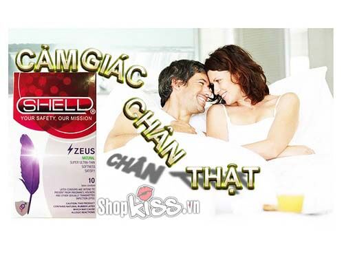 Bao cao su Shell Zeus siêu mỏng tăng khoái cảm an toàn