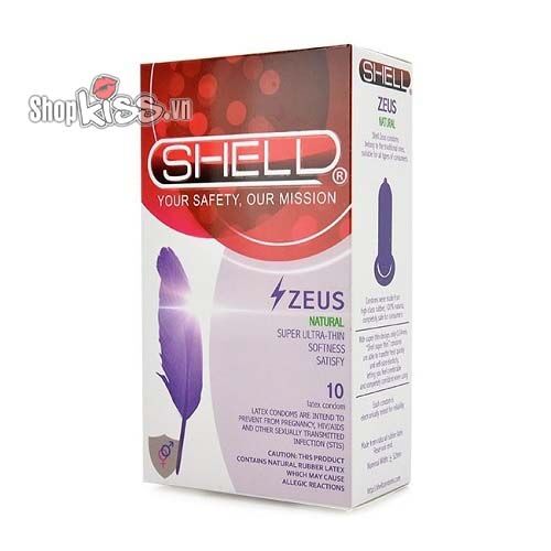 Bao cao su Shell Zeus siêu mỏng tăng khoái cảm an toàn