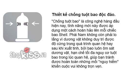 Bao cao su Shell Zeus siêu mỏng tăng khoái cảm an toàn