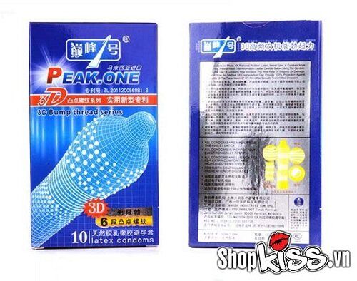 Bao Cao Su Peak One Siêu Mỏng Gai 3D Kích Thích Cực Mạnh