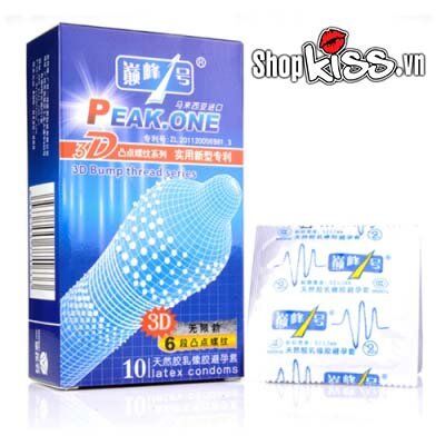 Bao Cao Su Peak One Siêu Mỏng Gai 3D Kích Thích Cực Mạnh