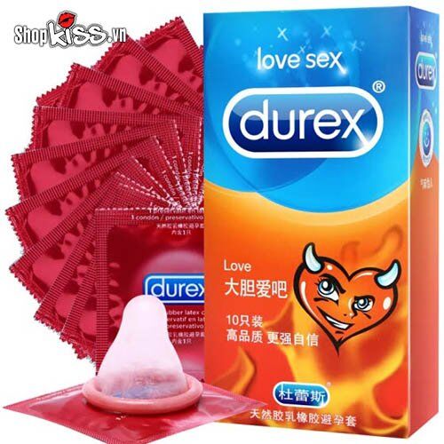 Bao cao su Durex Love siêu mỏng an toàn hộp 10 cái giá tốt