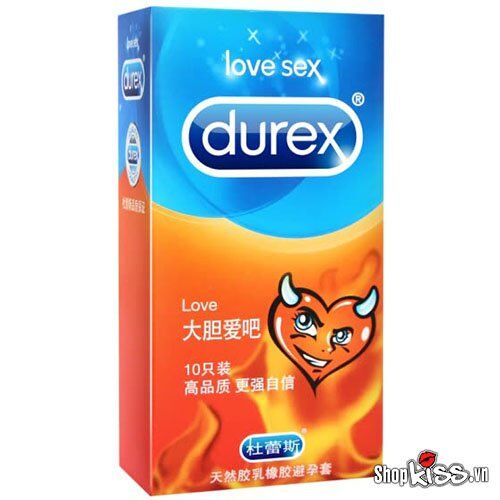 Bao cao su Durex Love siêu mỏng an toàn hộp 10 cái giá tốt