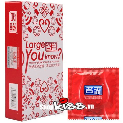 Bao cao su Large You Know siêu mềm mại an toàn dễ chịu