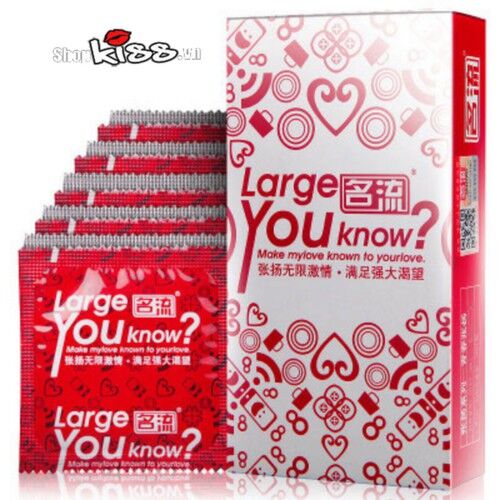Bao cao su Large You Know siêu mềm mại an toàn dễ chịu